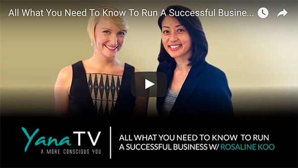 你需要从ROSALINE KOO那里知道的关于如何运营成功商业的一切(视频)